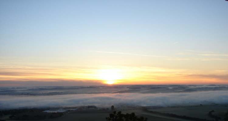 Morgennebel im Juni (Bitte hier klicken um dieses Bild in seiner vollen Größe zu betrachten)