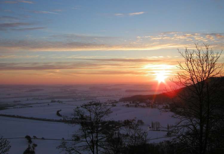 Winter Morgenstimmung (Bitte hier klicken um dieses Bild in seiner vollen Größe zu betrachten)