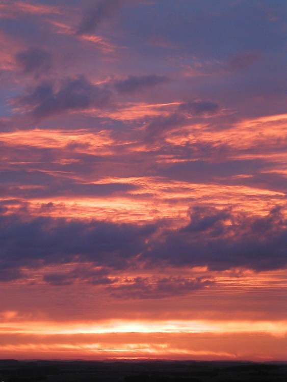 das rote Sonnenaufgangslicht (Bitte hier klicken um dieses Bild in seiner vollen Größe zu betrachten)