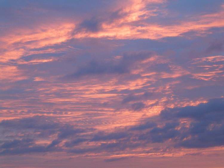 Wolken beim Sonnenaufgang (Bitte hier klicken um dieses Bild in seiner vollen Größe zu betrachten)