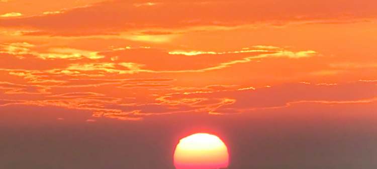 Sunset: Abendstimmung untergehende Sonne (Bitte hier klicken um dieses Bild in seiner vollen Größe zu betrachten)