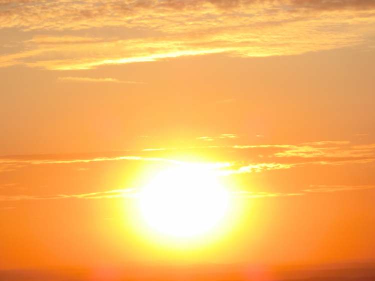 Sonne am Abend (Bitte hier klicken um dieses Bild in seiner vollen Größe zu betrachten)