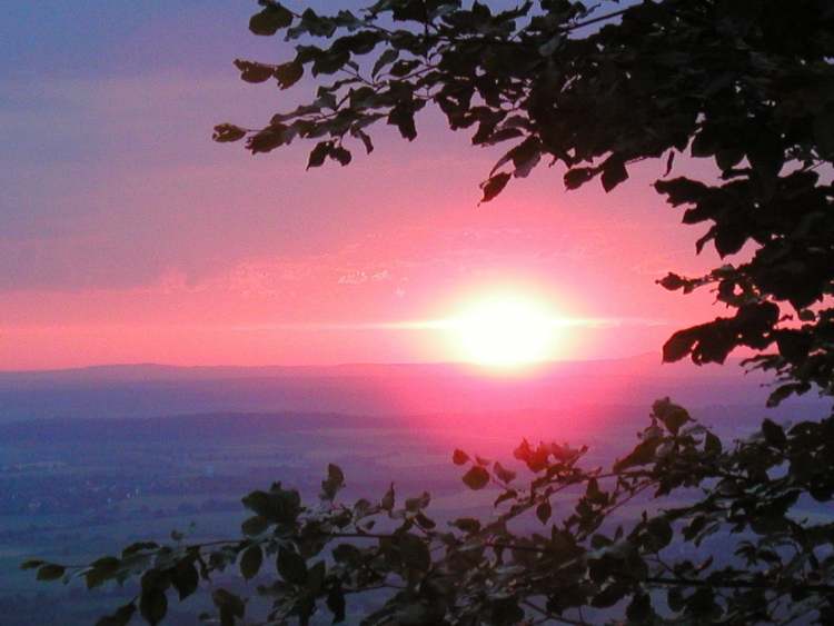 abendliche Sonnenuntergangsstimmung (Bitte hier klicken um dieses Bild in seiner vollen Größe zu betrachten)