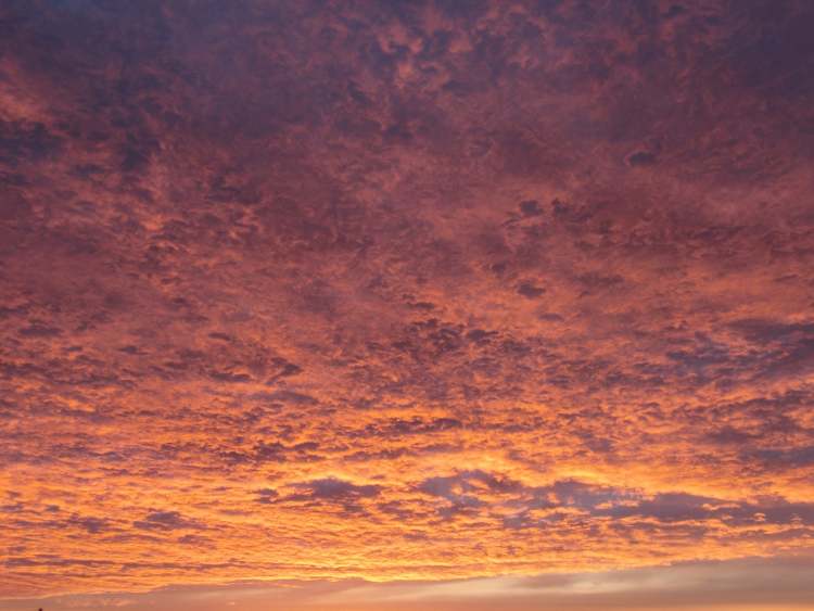 Wolkendecke nach Sonnenuntergang (Bitte hier klicken um dieses Bild in seiner vollen Größe zu betrachten)