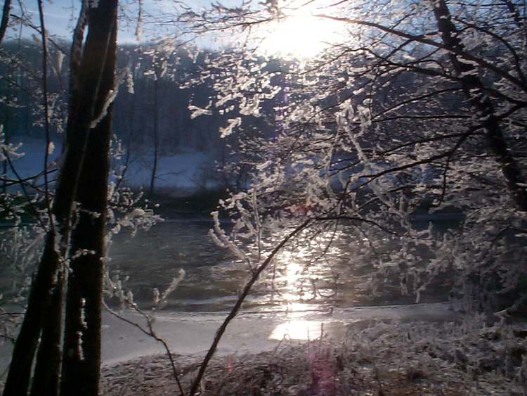 Winterfluß (Bitte hier klicken um dieses Bild in seiner vollen Größe zu betrachten)