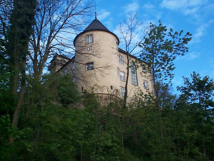 Schloss Waldenburg mit Turm (Bitte hier klicken um dieses Bild in seiner vollen Größe zu betrachten)