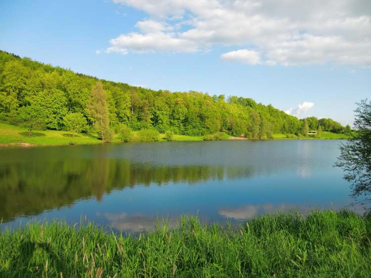 Seestimmung am Sailacher Stausee (Bitte hier klicken um dieses Bild in seiner vollen Größe zu betrachten)