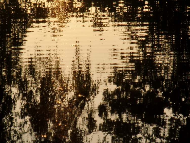 sanfte Wellen im Abendsee (Bitte hier klicken um dieses Bild in seiner vollen Größe zu betrachten)