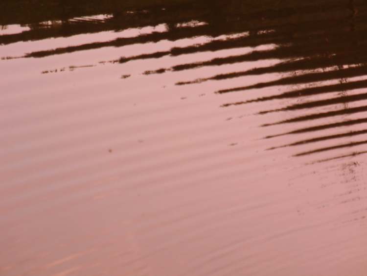 Wasserwellen nach Sonnenuntergang (Bitte hier klicken um dieses Bild in seiner vollen Größe zu betrachten)