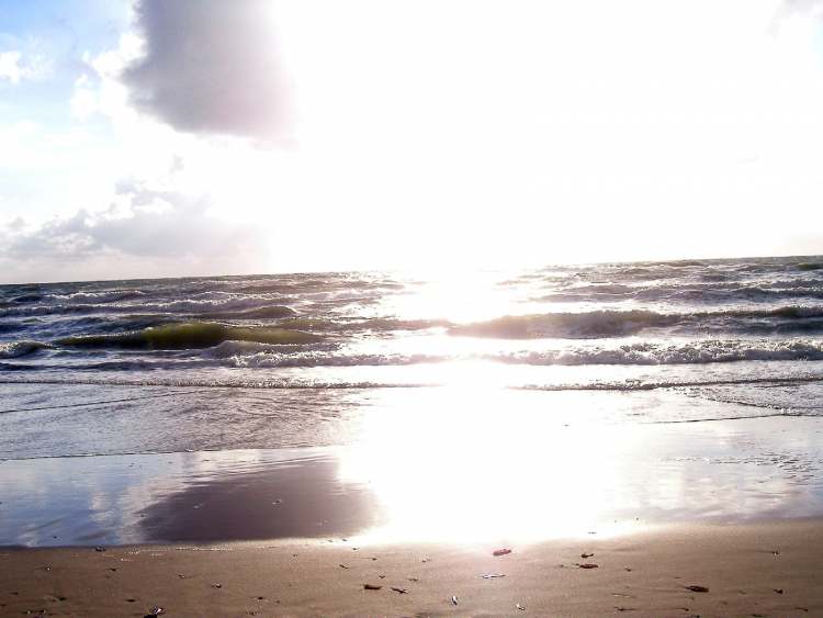 Dänemark Meer vom Strand aus (Bitte hier klicken um dieses Bild in seiner vollen Größe zu betrachten)