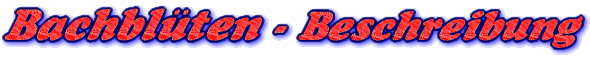 Bachbl&uuml;tenbeschreibung